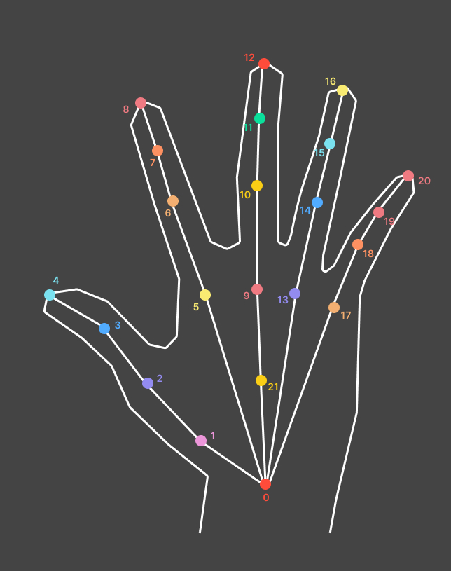 手部关键点